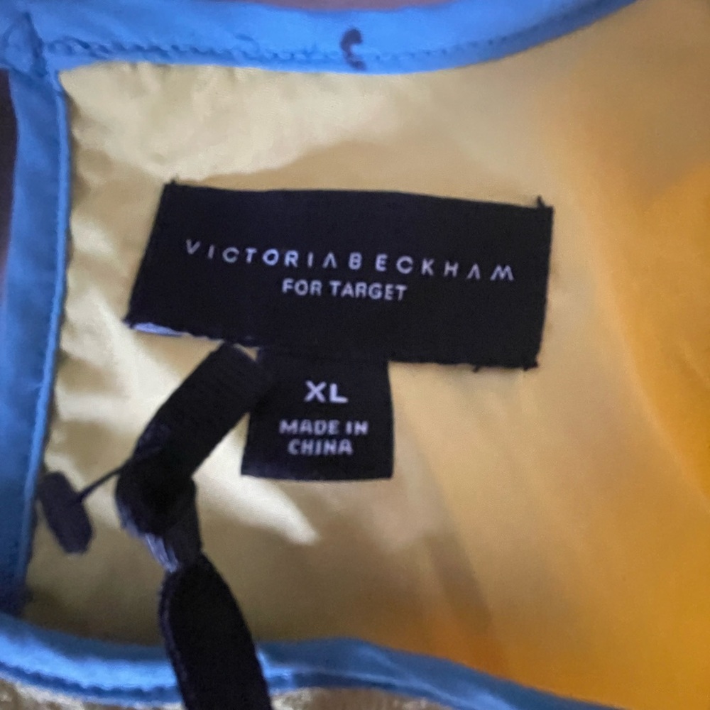 Victoria Beckham for Target Yellow and Blue Top